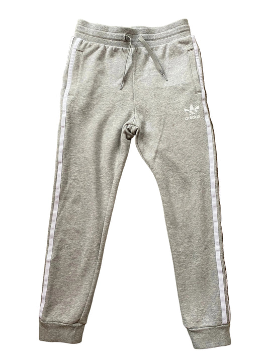 ADIDAS Girls Grey Tracksuit Bottoms Age 9-10