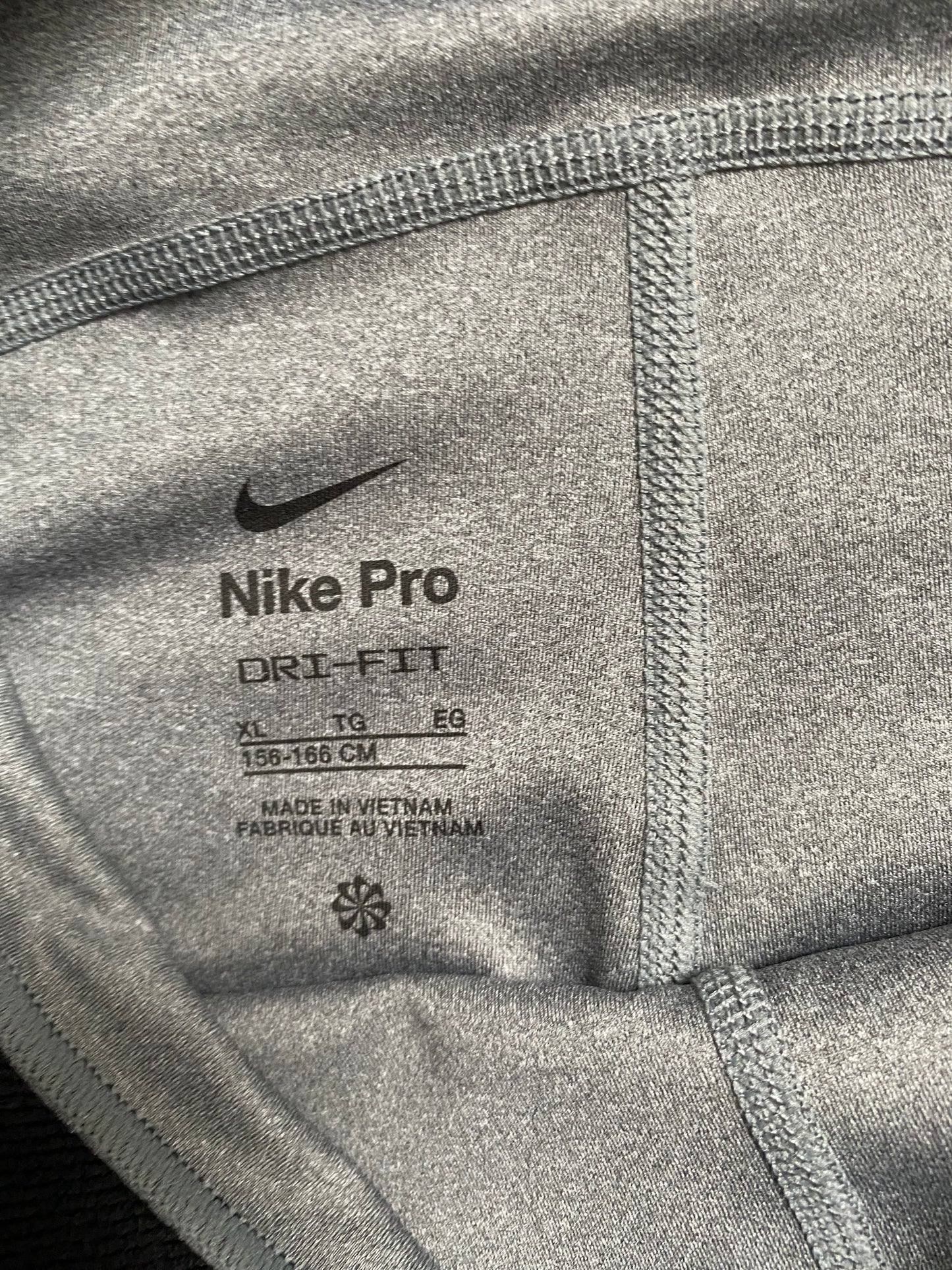 NIKE Pro Dri Fit Girls Grey Leggings Age 13-15