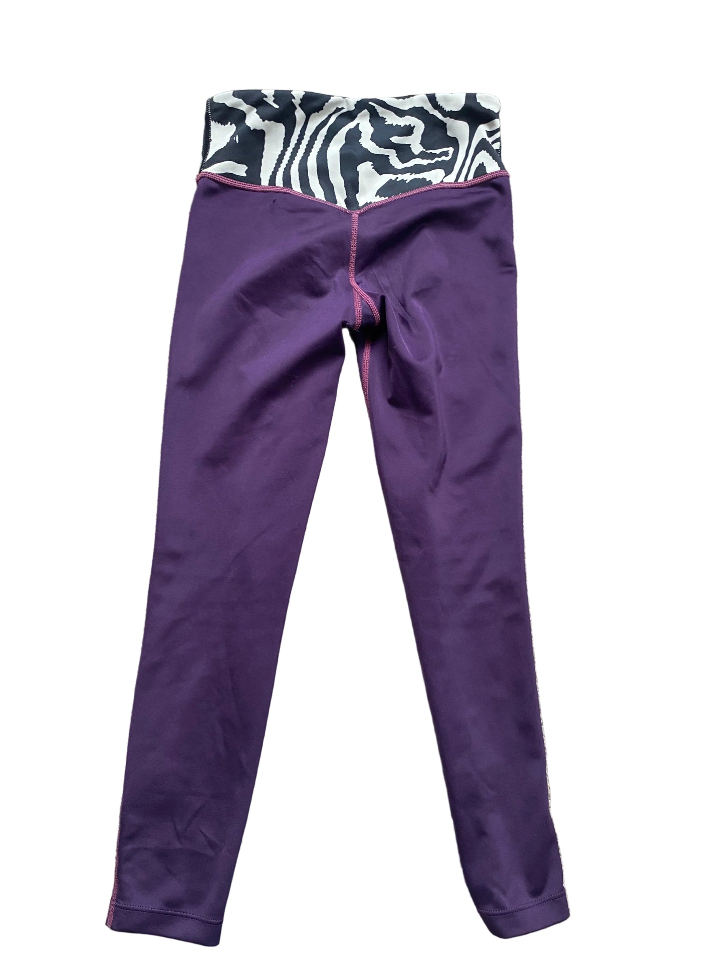 NIKE Dri Fit Girls Purple Leggings Age 7-8