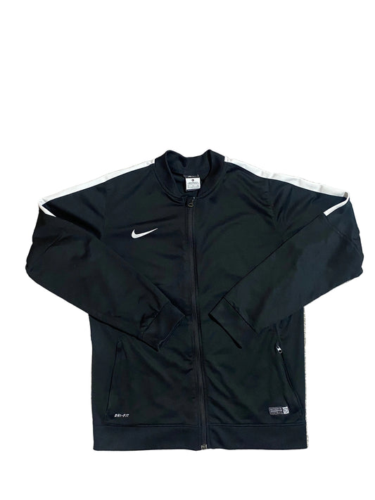 NIKE Boys Black Zipped Athletic Jacket Age 13-15