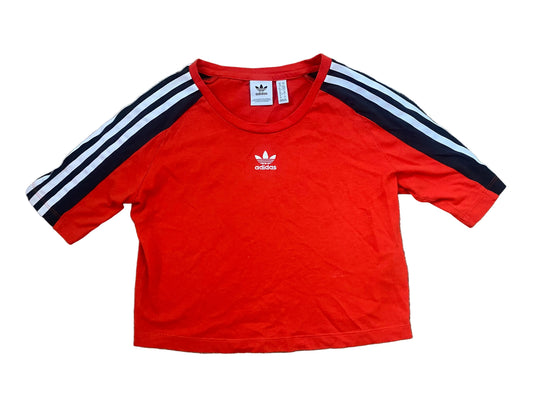 ADIDAS Women’s Cropped Red T-shirt 10