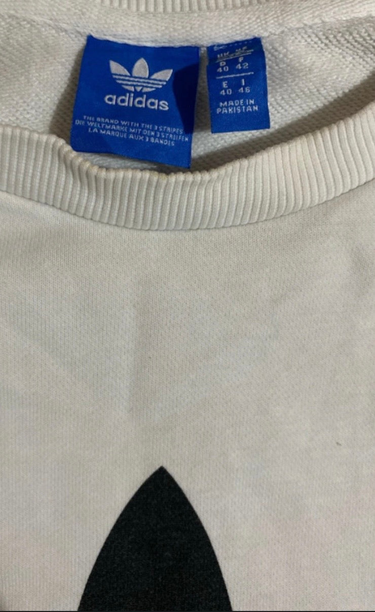 ADIDAS Women’s White Sweatshirt Size 14