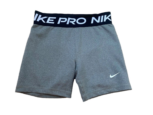 NIKE PRO Dri Fit Girls Grey Shorts Age 12-13