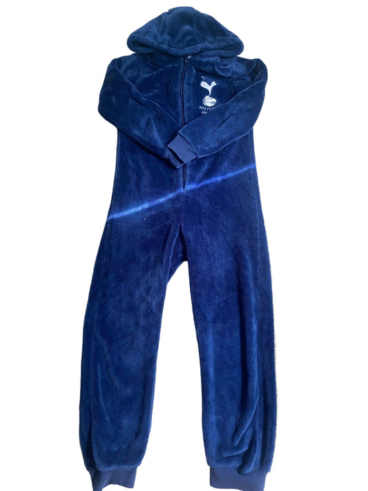 TOTTENHAM HOTSPUR Blue Onesie Pyjamas Age 9-10
