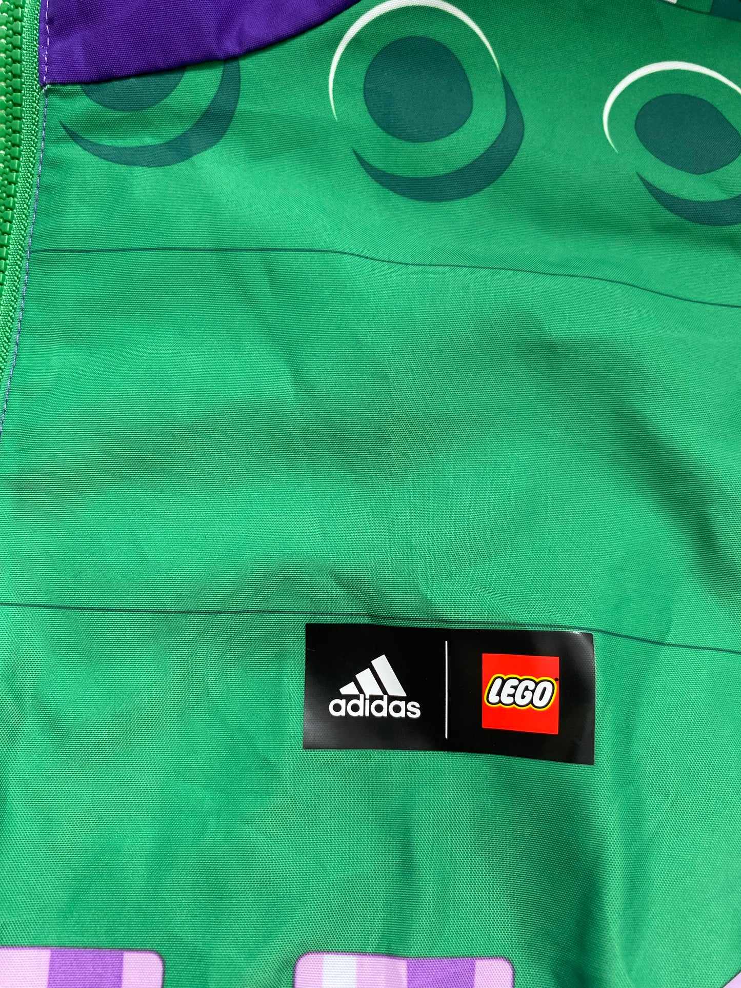 ADIDAS X CLASSIC LEGO Girls Purple Windbreaker Jacket Age 11-12