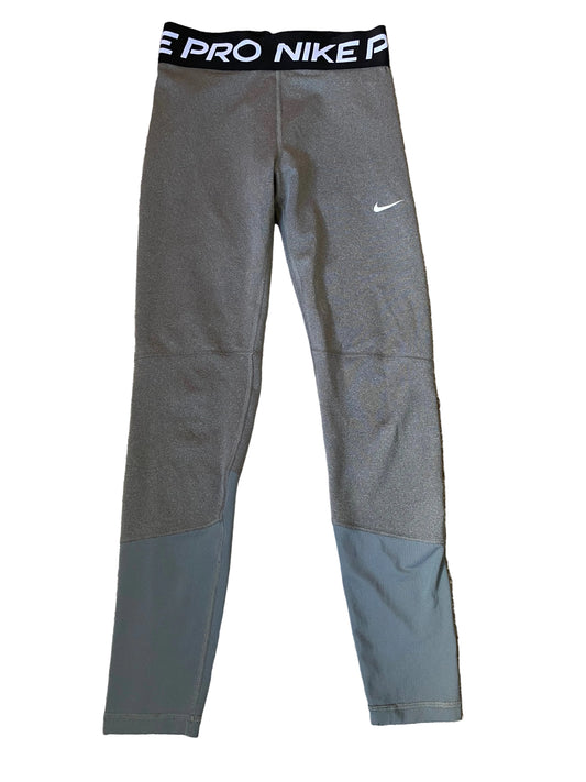 NIKE PRO Dri Fit Girls Grey Leggings Age 12-13