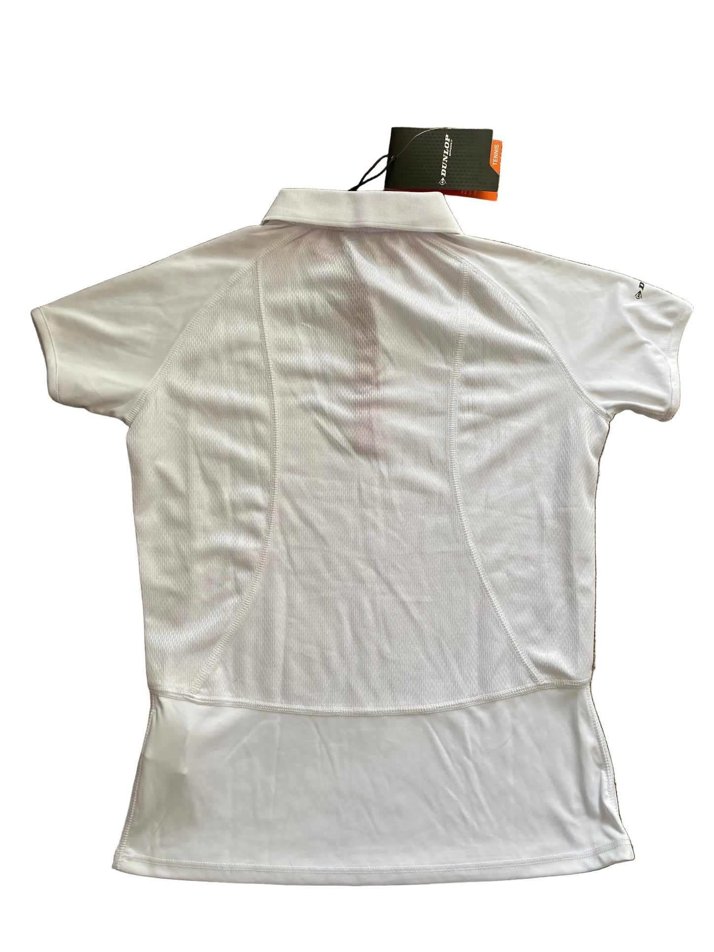 DUNLOP Girls White Tennis Aero Dry Polo Shirt Age 13