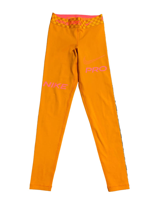 NIKE PRO Dri Fit Women’s Orange Leggings Size 4-6