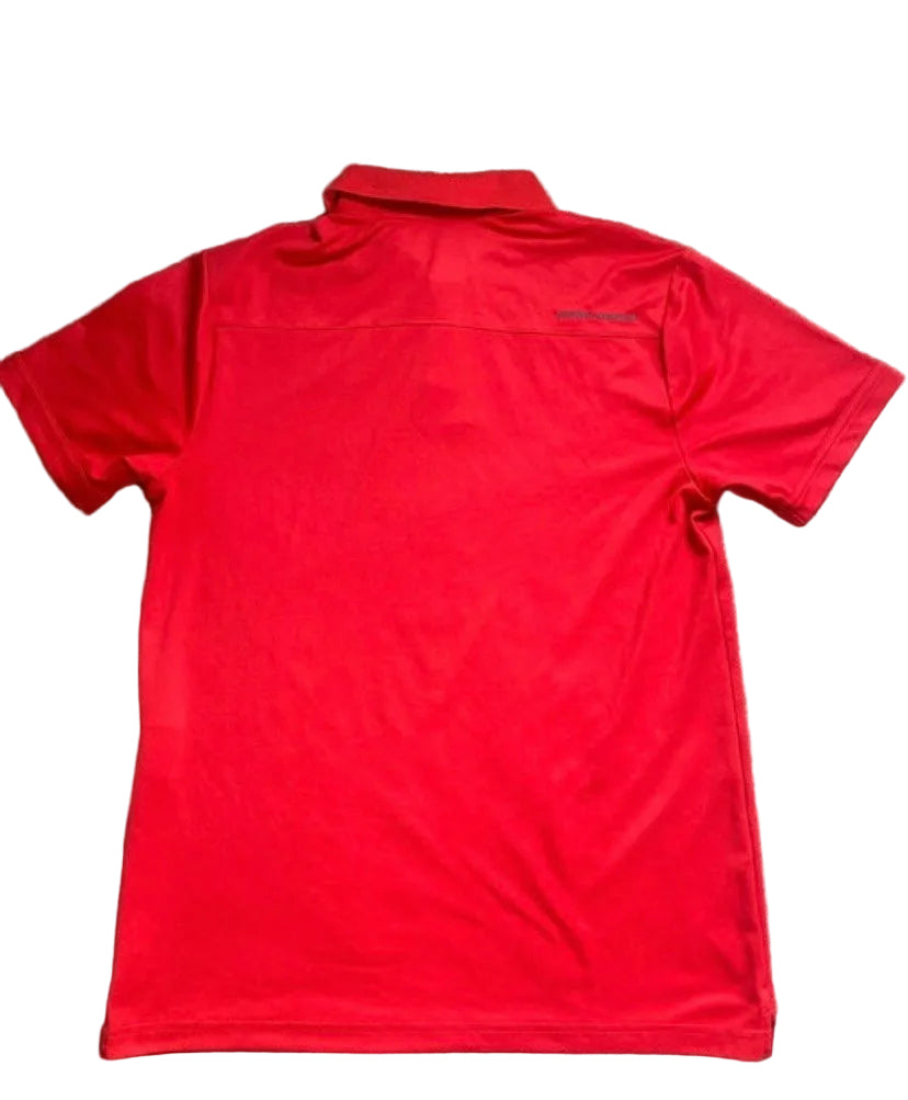 UNDER ARMOUR Mens Loose Fit Golf Polo Shirt Light Red Size Small