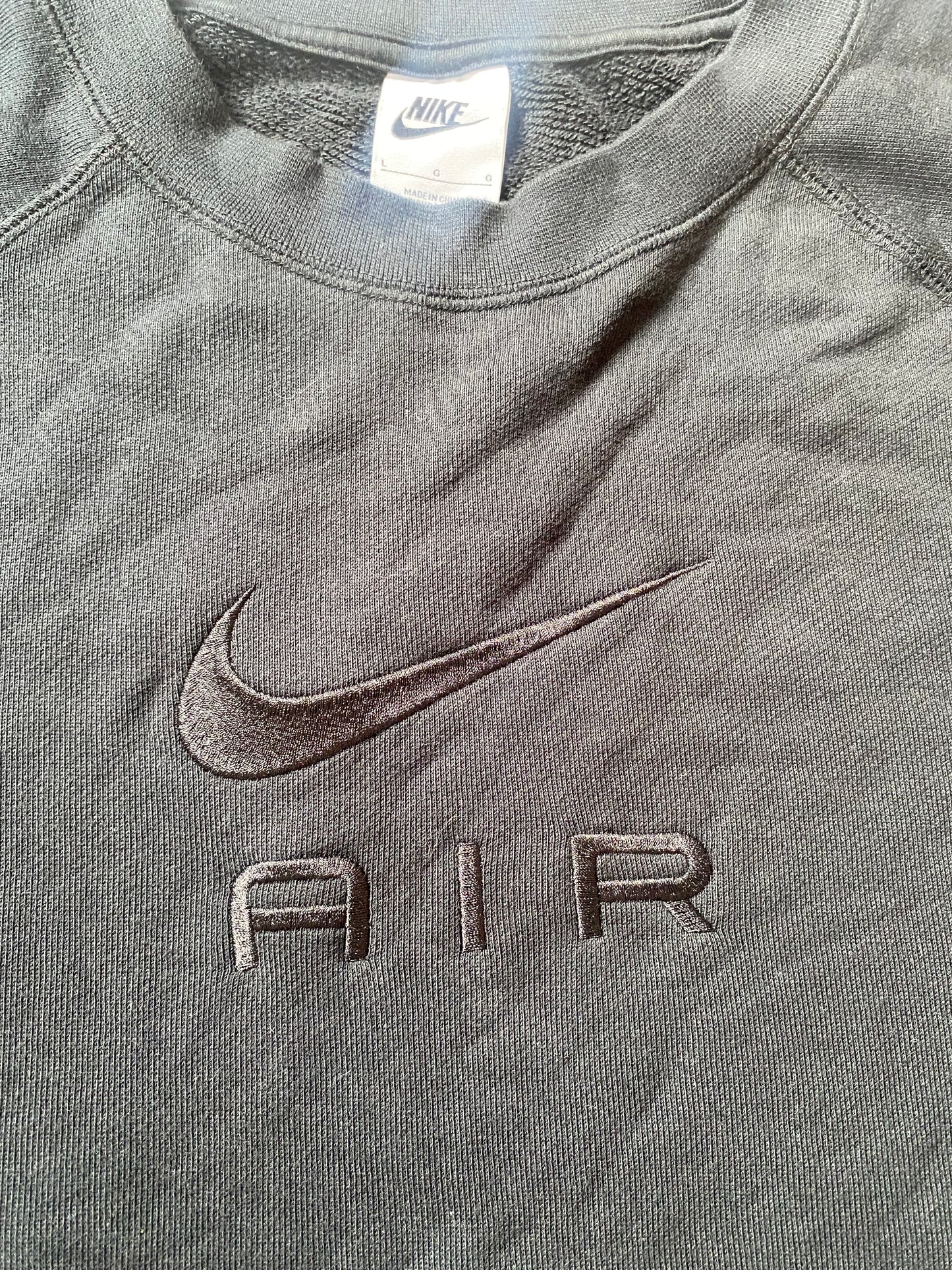 NIKE Air Mens Black Sweatshirt Large