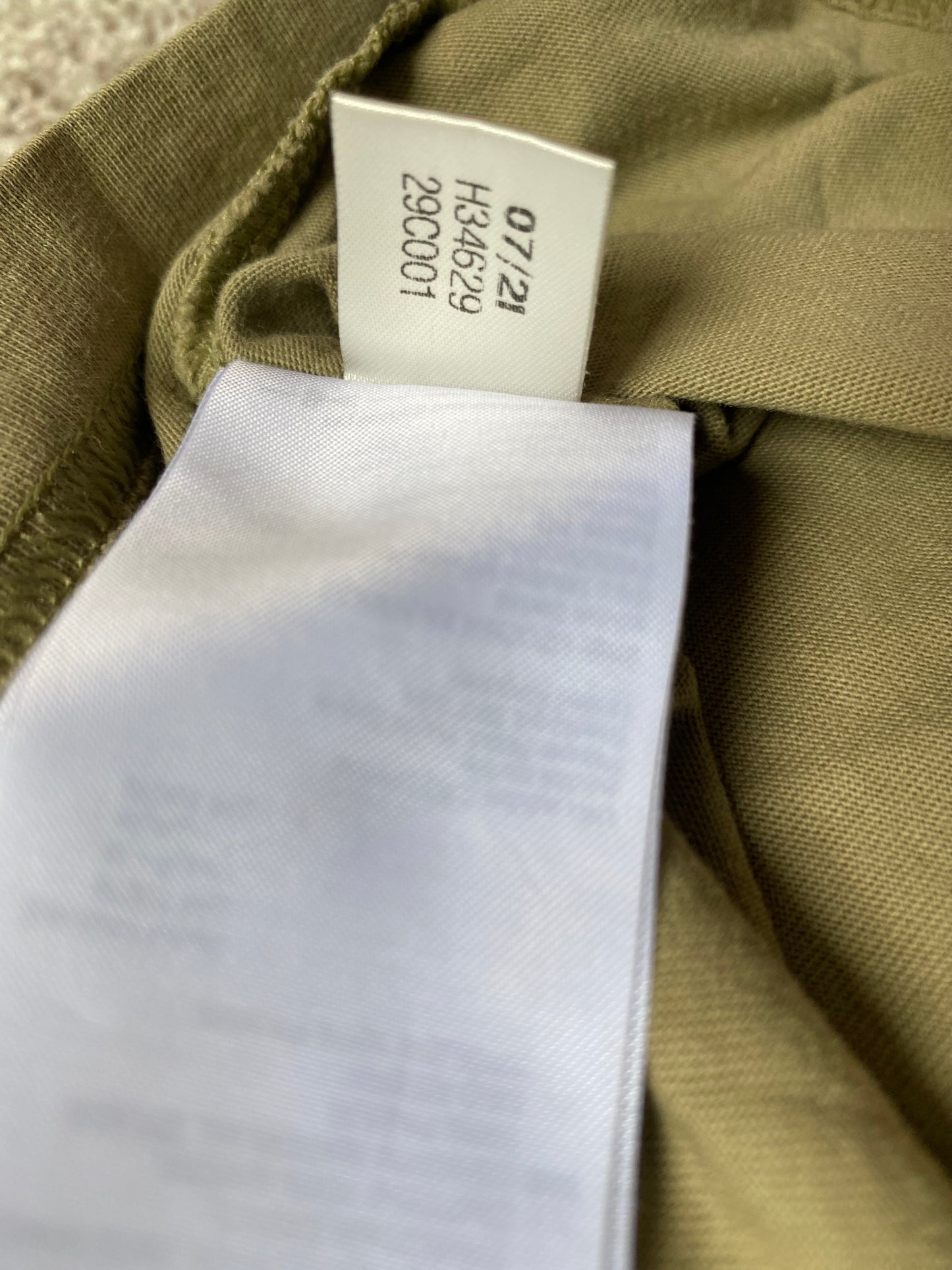 ADIDAS Mens Khaki Green Plain T-shirt Size Medium