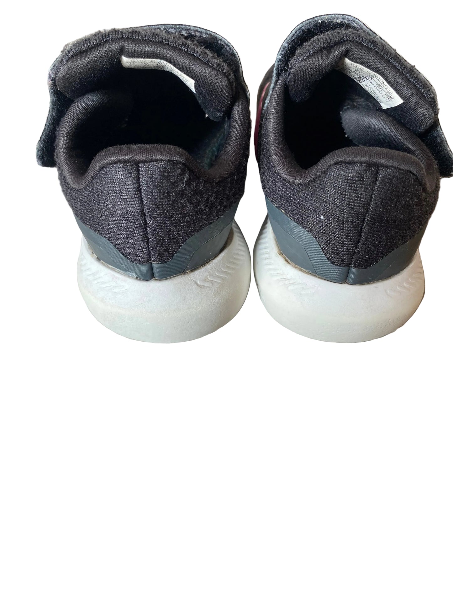 ADIDAS Baby Trainers Black and Pink Size 6