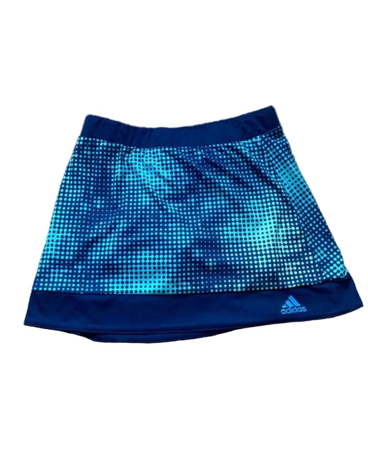ADIDAS Girls Blue Climalite Tennis Skort Age 9-10