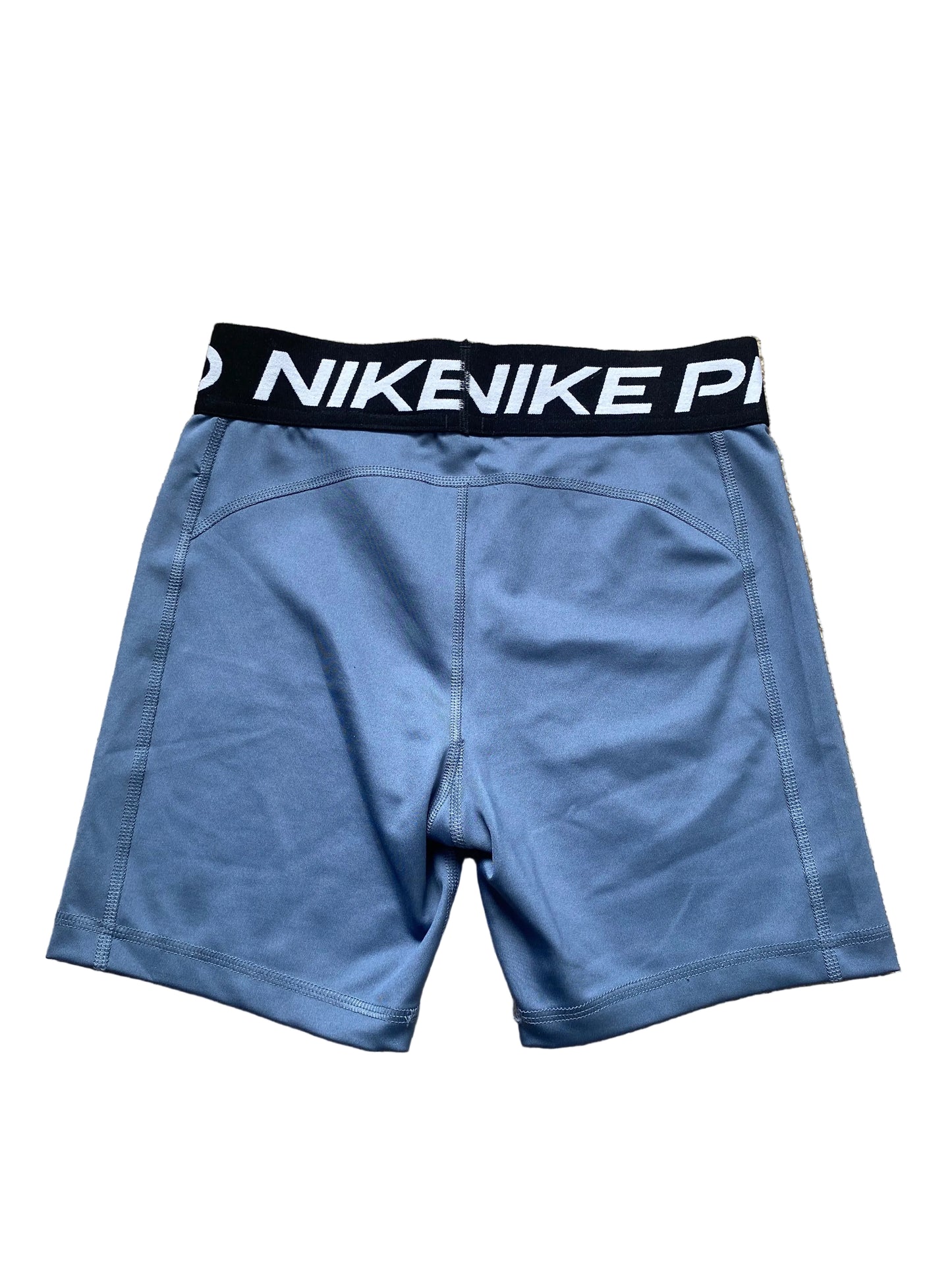 NIKE PRO Dri Fit Girls Dark Grey/Blue Shorts Age 13-15