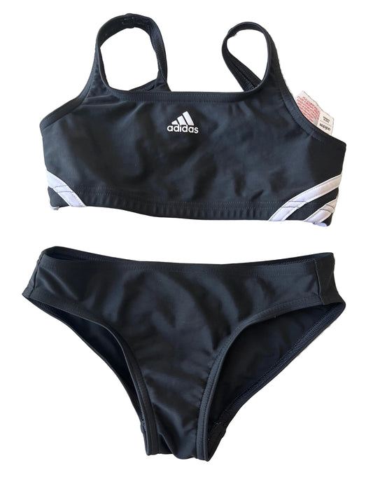 ADIDAS Girls Black Bikini Age 7-8