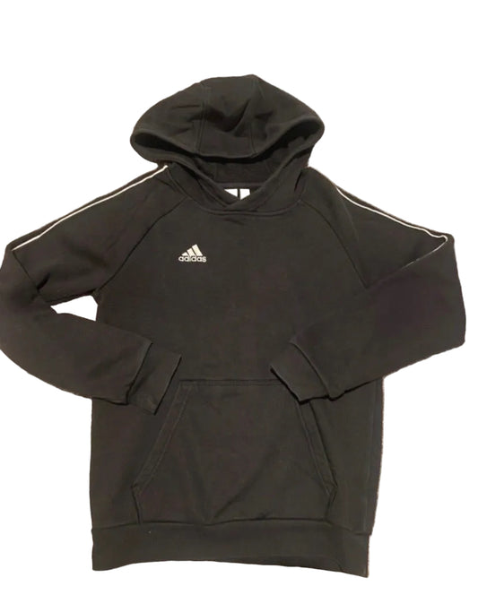 ADIDAS Boys Black Hoodie Age 11-12