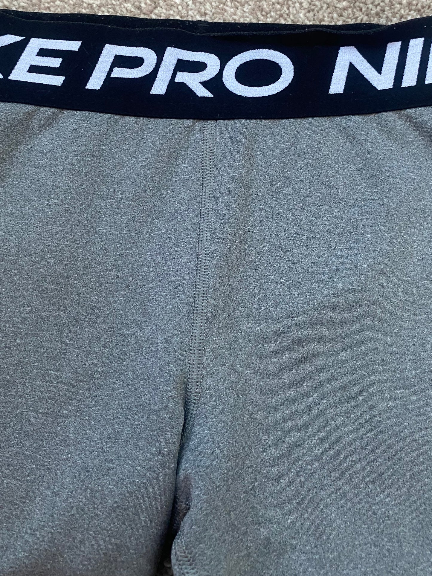 NIKE PRO Dri Fit Girls Grey Shorts Age 12-13