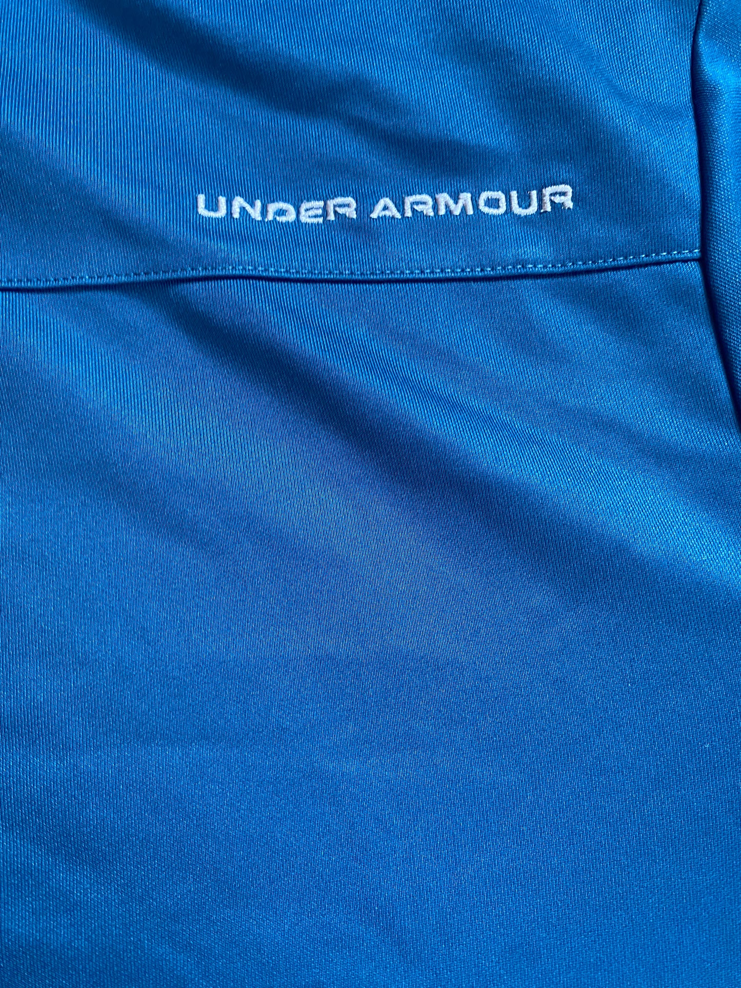UNDER ARMOUR Mens Loose Fit Golf Polo Shirt Blue Size Small